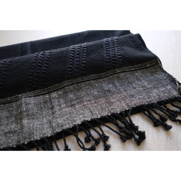 Yohji Yamamoto - SS24 Cotton-Silk Hand-Stitch Scarf - Picture 1 of 16
